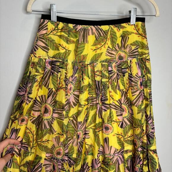 Red Valentino Floral Cotton Maxi Skirt - Picture 2 of 8